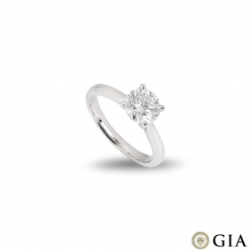 Platinum Round Brilliant Cut Diamond Ring 1.40ct G/VS1 XXX